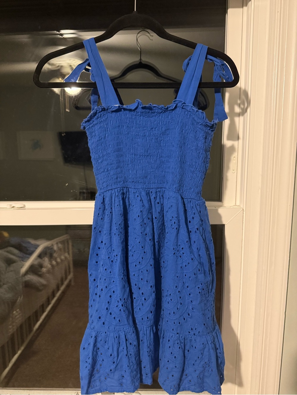 Blue Rain Royal Blue Smocked Top